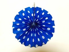 12 Red White Blue Paper Hanging Fans Decoration Wedding Events Party Baby Shower