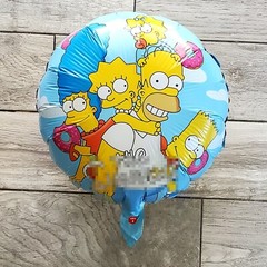 6 Simpsons foil balloon party happy birthday supplies decoration theme cartoon
