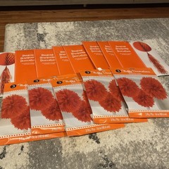 Orange Hanging Paper Decorations