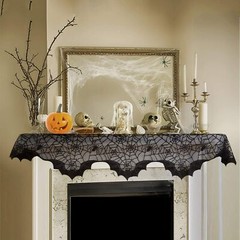 Halloween Party Fireplace Decoration Spider Web Cobweb Lace Scarf Cover 200cm