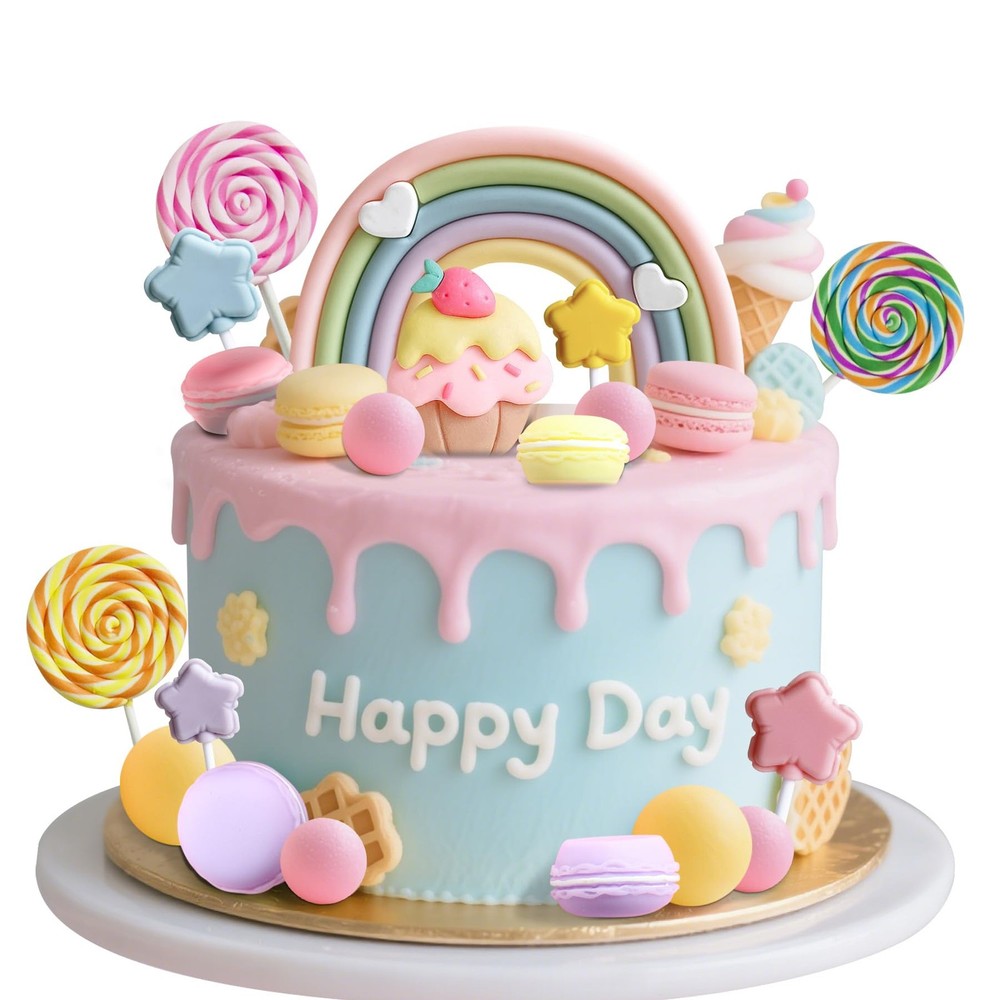 Candyland Cupcake Toppers Candy Cake Topper Sweet One Cake Topper Party Decor