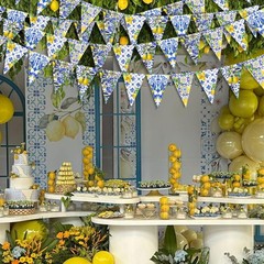 6PCS Amalfi Coast Party Decorations: Capri Lemon Garland Mediterranean Decor,…
