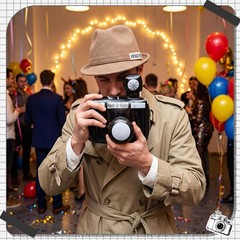 1 Pc Inflatable Prop Cameras Movie Theme Party Decoration 10 x 8 x 6 in Black…