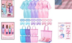 Cute Spa Bathrobe Set for Girls Slumber Party