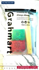 Set of 24 Pcs Multi-Colored Mini Mexican Paper Papel Picado Tissue Banner Flags
