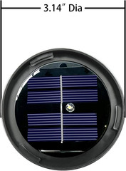 2 Pack Replacement Solar Light Parts, Warm White LED Waterproof Bottom Kit fo…