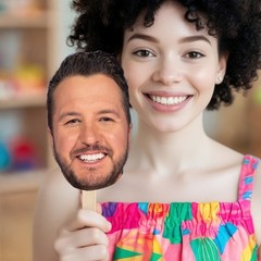 Luke Bryan Big Head Cutout, Funny Party Prop, Concert Fan Gift