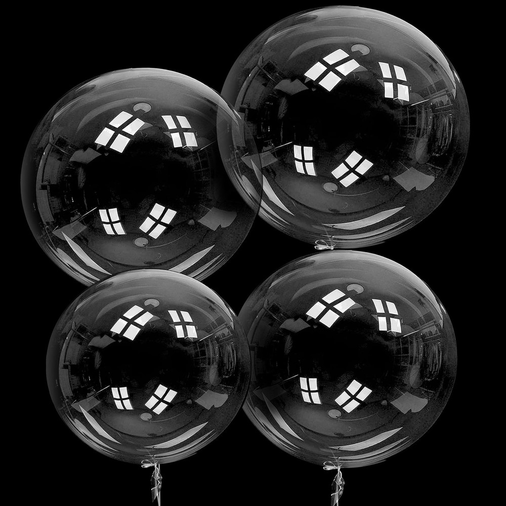80Pcs Bobo Balloons, Different Size Clear Balloons for Stuffing Bubble Transp…