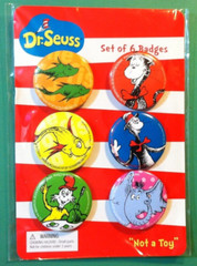 🔥THE CAT IN THE HAT🔥 Dr. Seuss Wearable Hats Pin Buttons & Wubbulous World DVD
