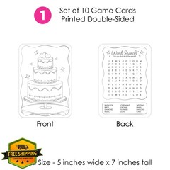 Big Dot of Happiness Wedding Kids Table Coloring Activity Cards, Wedding-Them…