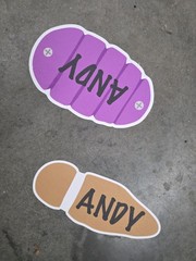 Toy Story Footprint Decals – Buzz Woody Party Path Kids Birthday Floor Stickers