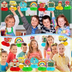 8 PCS Back to School Decorations First Day of Kindergarten Items | Paper Honeyco