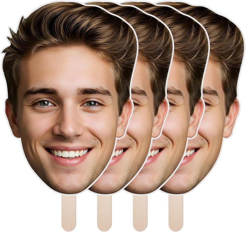 Custom Big Head Cutout on a Stick Personalized Photo Face Prop for Party Event