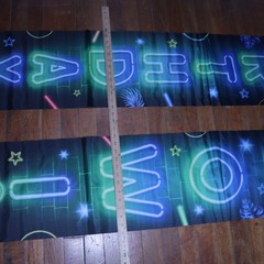(2-Pk) Birthday Decorations-Glow in the Dark Party Supplies Neon