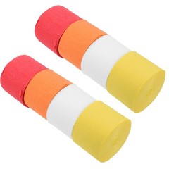 8Pcs Italian Colored Crepe Paper for Party Hanging Streamers Reusable Decor