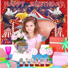 Dumbo Party Supplies Birthday Decor Set Balloons Cake Toppers Banner Vinyl