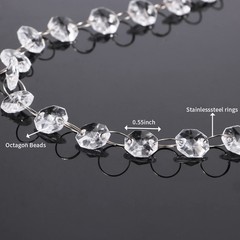 20 Pcs Chandelier Icicle Crystal Prisms Replacement for Lamp Decoration