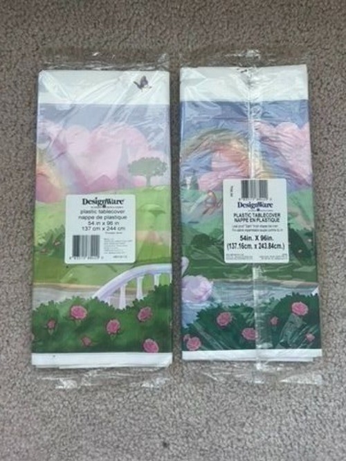 RARE DesignWare Princess Jewel Tablecloths (Set of 2) | Barbie Style Castle & Ro