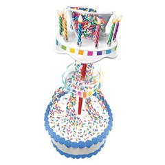 BEST PARTY EVER! Sprinkle Fountain Birthday Candle with 32 Medium, Multicolor