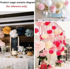 Green Paper Pom Poms Decorations for Wedding Birthday Green Party Decoration …