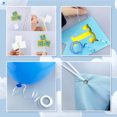Blue Baby Shower Decorations for Boy Party Decor Kit with It’s