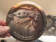 Star Wars Party Decorations Plates Balloons Baby Yoda Banner Tablecloth lot set.