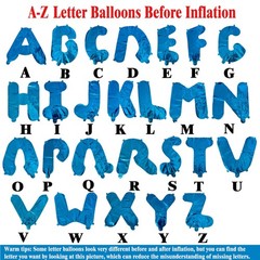 52 Pieces 16 Inch Light Pink Letter A-Z Balloons,Custom Phrase Mylar Foil Alp…