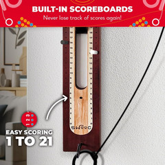 Games® – Hideaway Hook and Ring Game on a String – Weather Resistant & Easy Setu