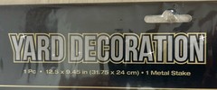 Graduation Yard Sign With Stake Black White Gold Cap Congrats Grad 12.5 x 9.45″