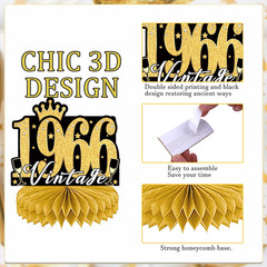 60Th Birthday Party Decorations – 9PCS Vintage 60Th Birthday Table Decorations f