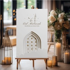 Eid Mubarak foamboard Poster Ramadan