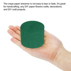 2 x Crepe Paper Streamer Decoration 82ft Long 1.8 Inch Wide Green