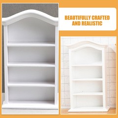 Decorative Mini Dollhouse Display Shelf Miniature Furniture Bookshelf