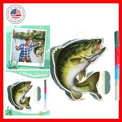Fishing Birthday Party Decorations Fish Piñata Fish Shaped Piñata with Blindf…