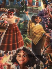 Encanto Magic House Happy B-day Scene DISNEY mural BACKDROP 6.6’x 5.9’ X-large