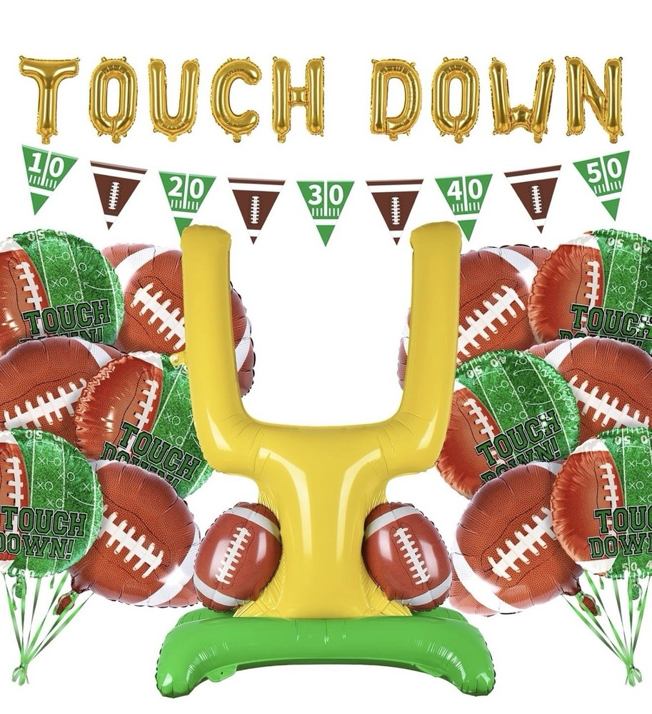 Football Party Decorations 28 Piece Set New In Sealed Packaging