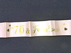 70th Birthday Party Pack, Balloons, banner, Happy 70th Birthday bunting, Sash