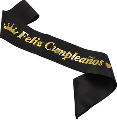 Feliz Cumpleaños Sash Happy Birthday Sash Spanish Carnival Mexico Theme Birthday