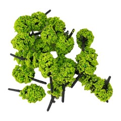 20pcs DIY Miniature Trees Model Train Railroad Wargame Scenery Landscape Scale