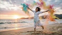 Multicolor Holi Color Throwing Powder for Adults 18+ All Occasions