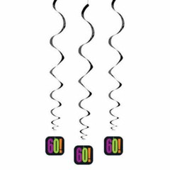 Birthday Cheer 60th Birthday Hanging Decorations, 3pk 26″