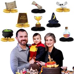 Magical Wizard Honeycomb Centerpiece Decorations 8Pcs Table Decorations