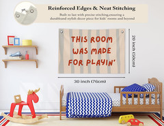 Playroom Wall Decor, This Room Was Made for Playin Trendy Preppy Playroom Hangin