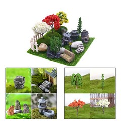 Fairy Tale Garden Decoration Set 26PCS for Dollhouses and Miniature Scenes