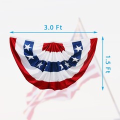American Flag Bunting – Durable and Easy to Hang 4th of July Decoration
