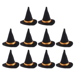 10Pcs Miniature Witch Hat Wine Bottle Caps Halloween Witch Hats Witch Decor