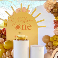 Our Little Sunshine Is One Decal – Baby 1St Birthday Party Decorations, 1St Birt