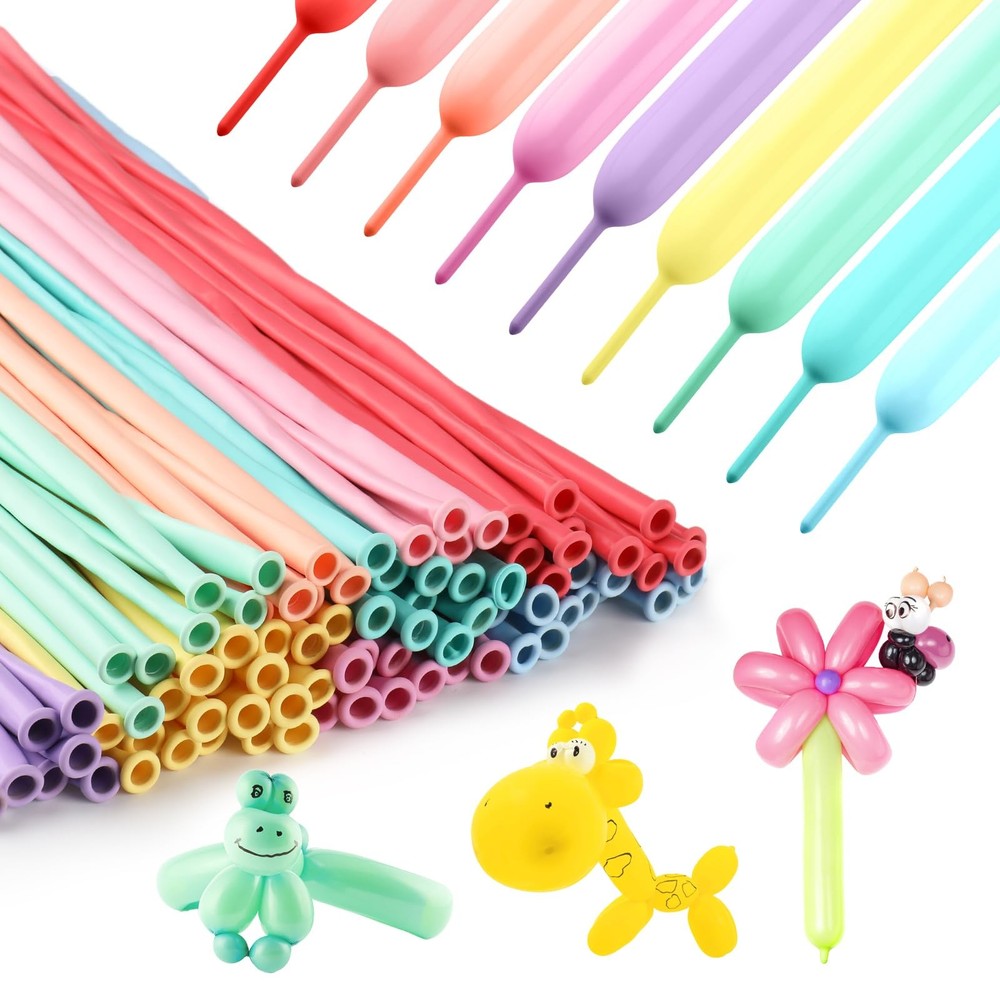 100Pcs 260 Balloons Pastel Long Balloons for Balloon Garland Thickening Skinn…