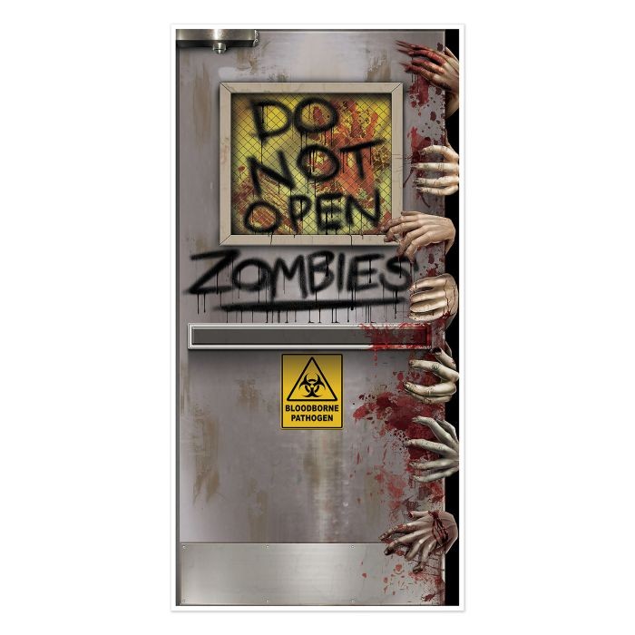 Beistle Zombies Lab Door Cover