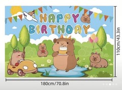Capybara Birthday Party Decoration Lot